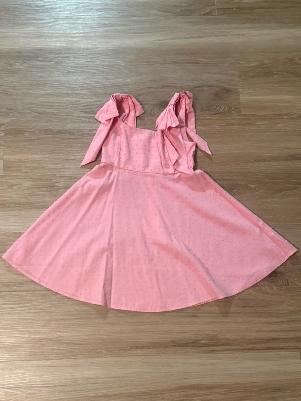 Sugar & Jade | Girls Pink Tie-Shoulder Sundress